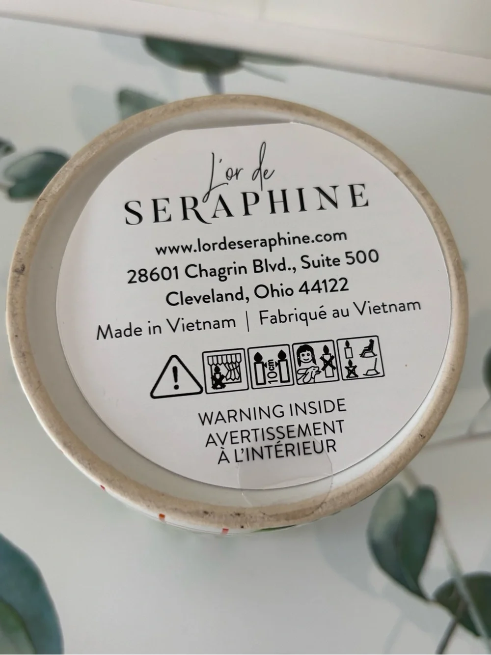 L’or De Seraphine The Ivy No. 30 Candle 17oz Large Size Orchid Lily Moss